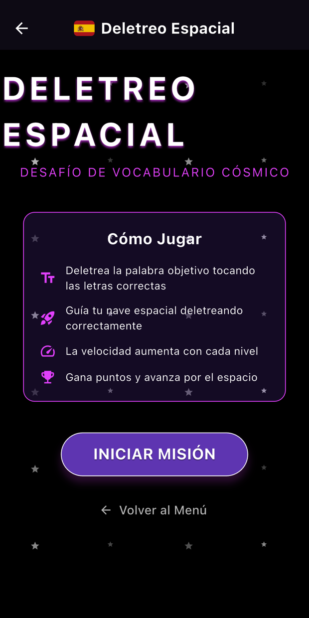 Pinglingo vocabulary game in Spanish